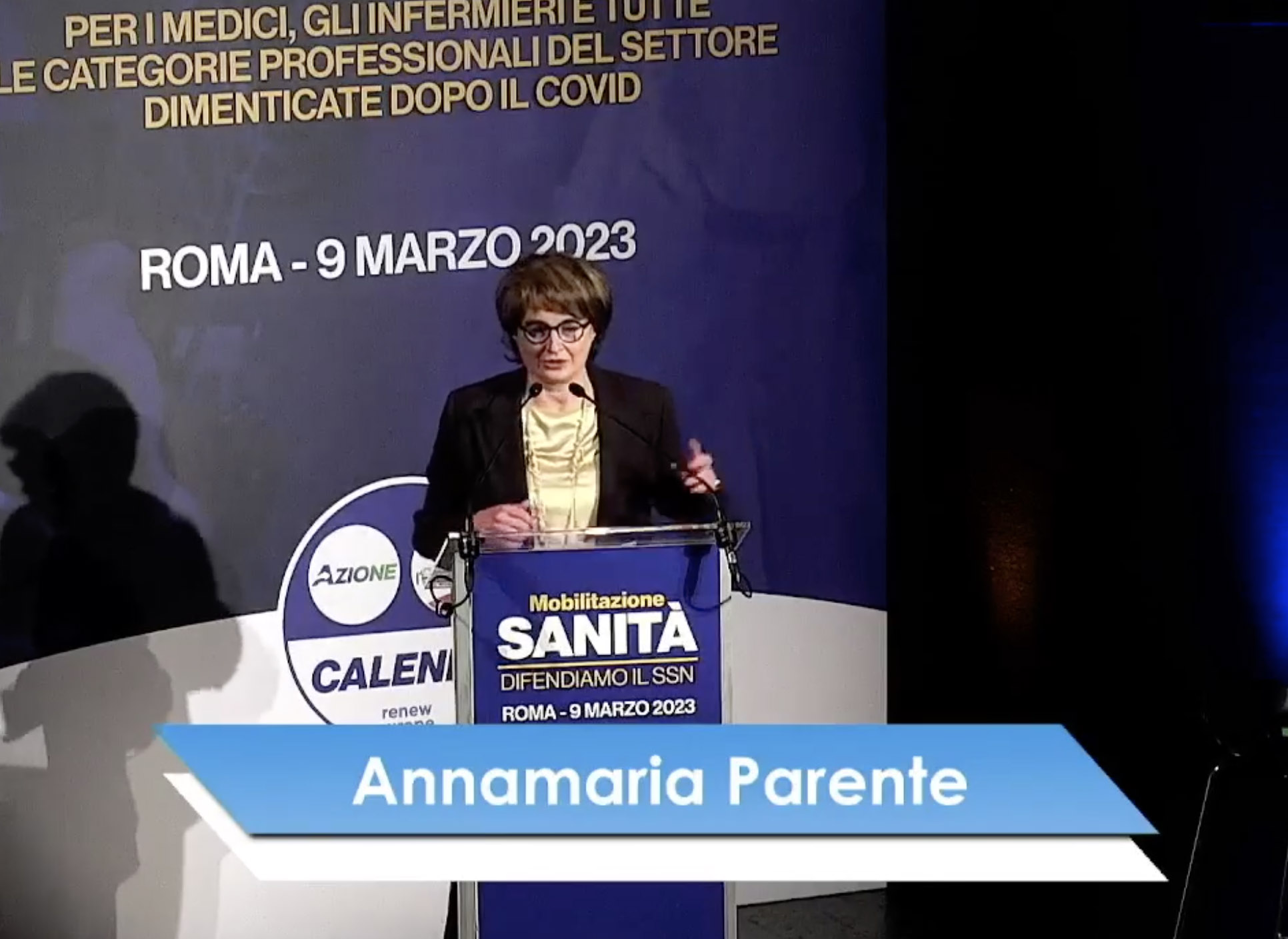 Annamaria Parente - Le proposte sulla sanità del Terzo Polo (video)